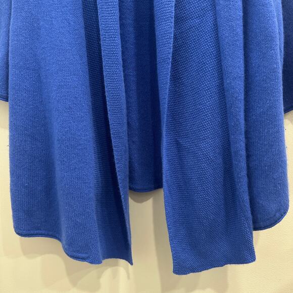 Lilly Pulitzer Cornflower Blue Cashmere Wrap Shawl Cardigan XL Preppy Cozycore - Picture 5 of 10